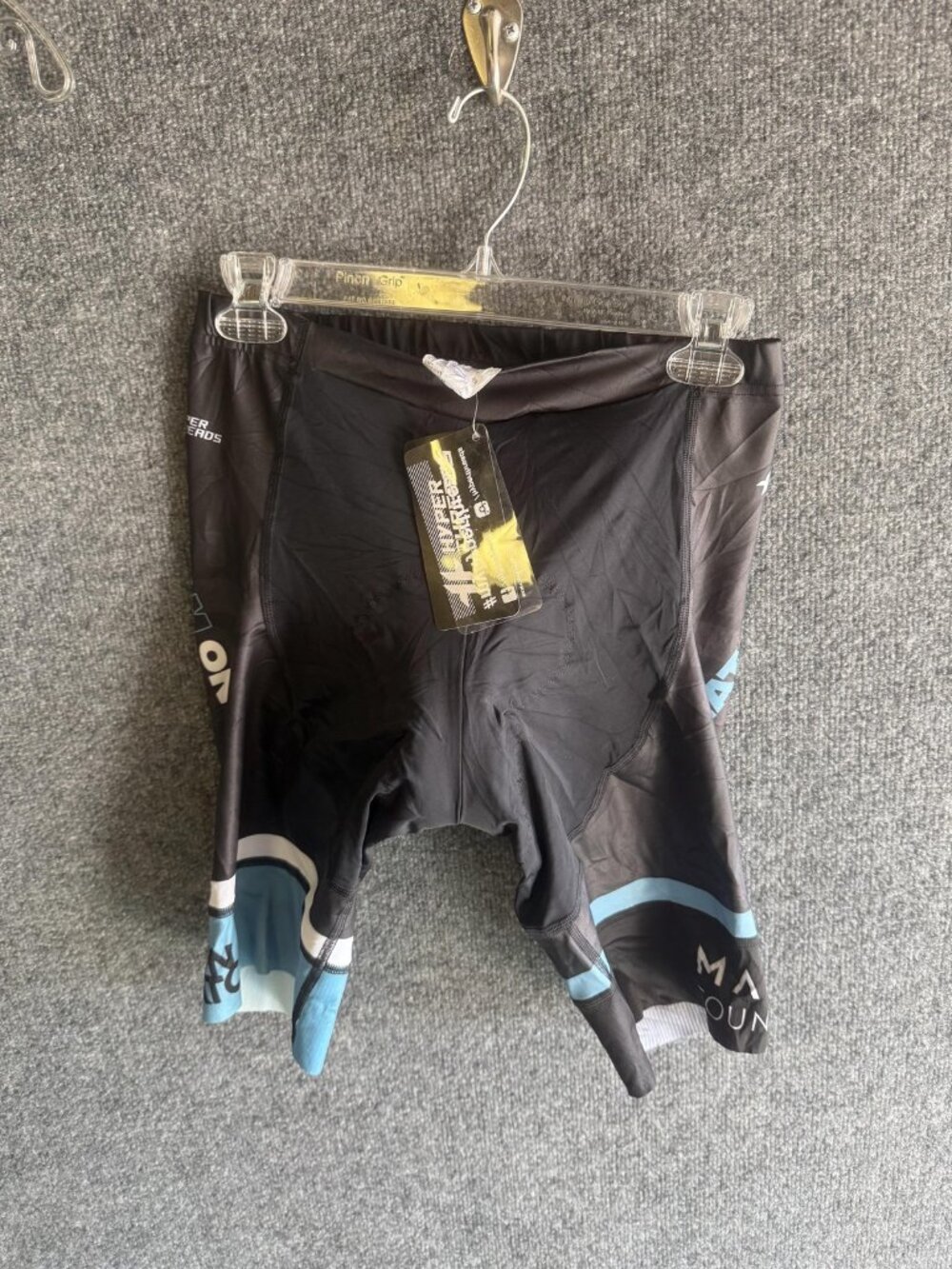 Hyperthreads PRO Cycling Shorts Mens XL Black Padded Chamois 11 Inseam Bike Logo